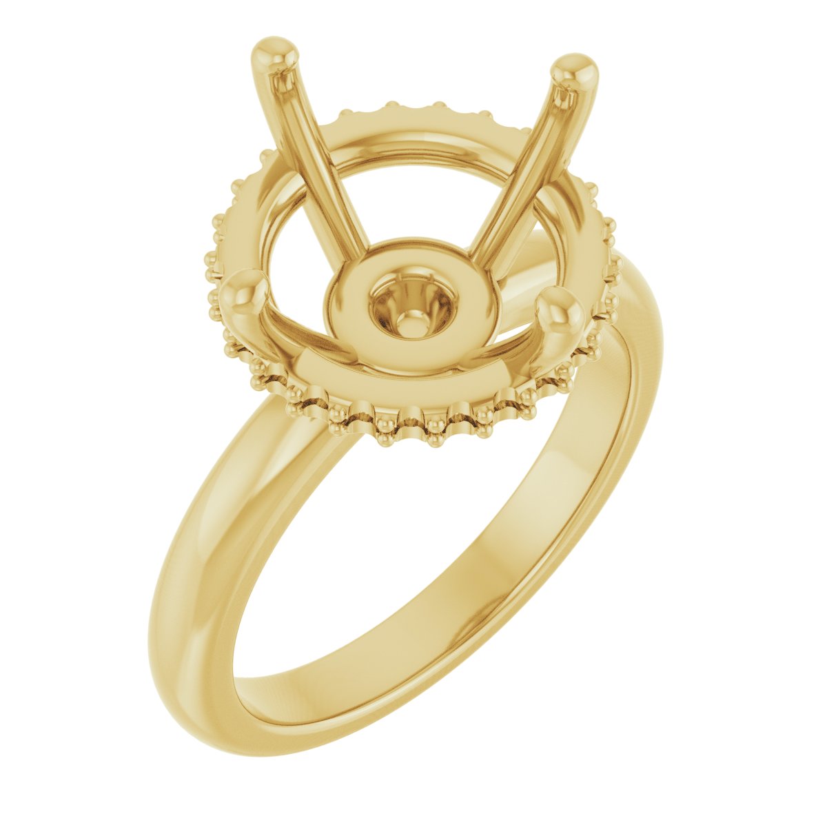 Round Engagement Ring Mounting