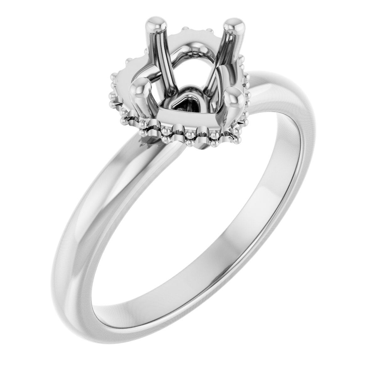 Hidden Halo-Style Engagement Ring