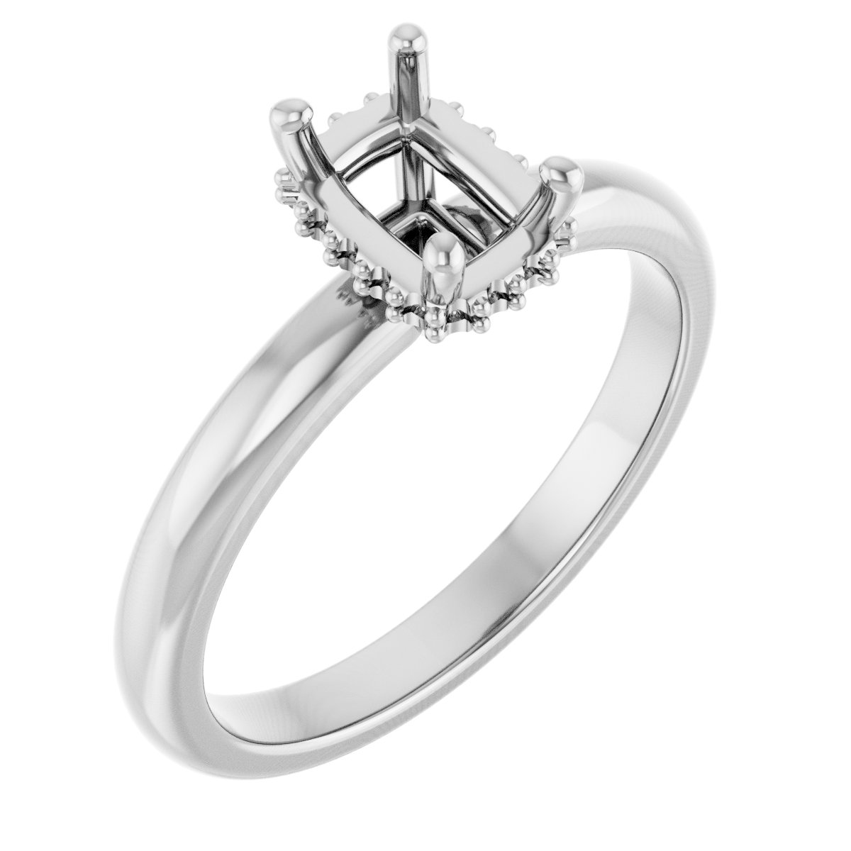 Hidden Halo-Style Engagement Ring