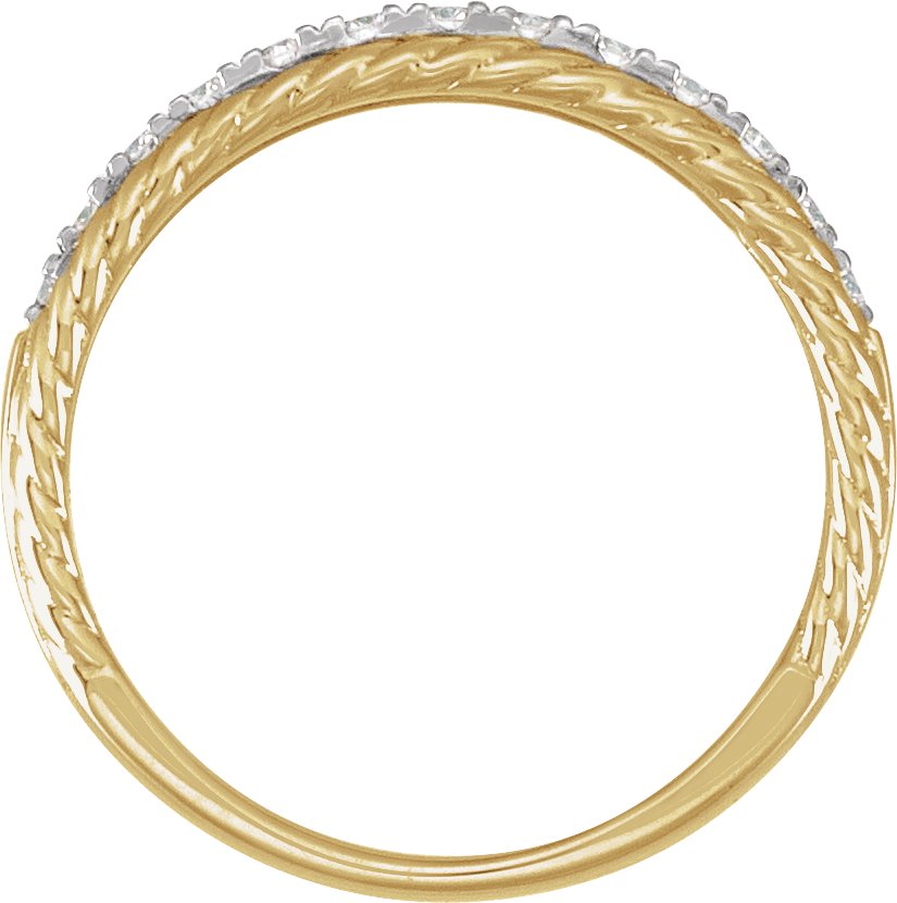 Alternative view of 1/3 CTW Natural Diamond Anniversary Band – 14K Yellow Gold