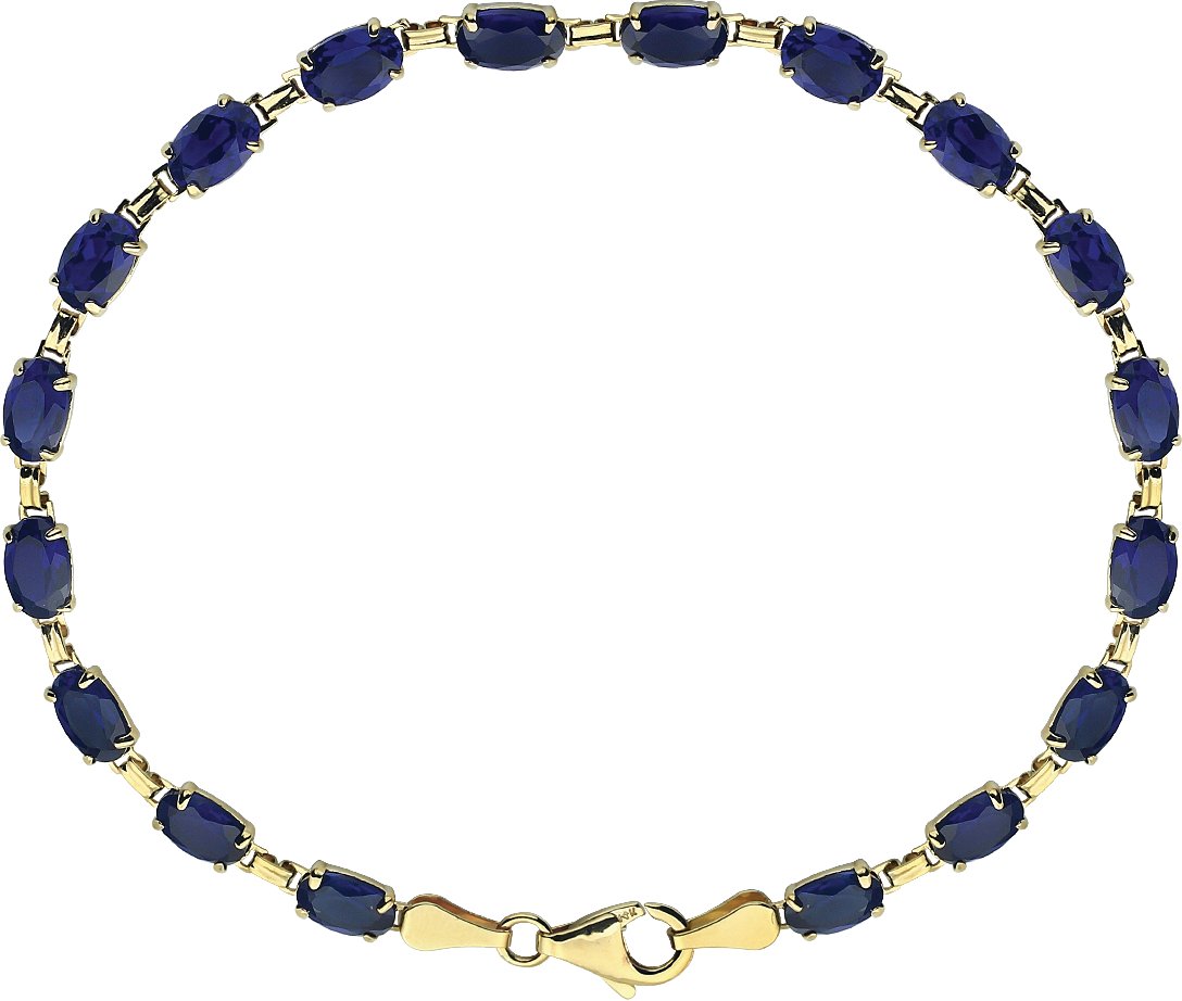 Lab created blue sapphire on sale bracelet