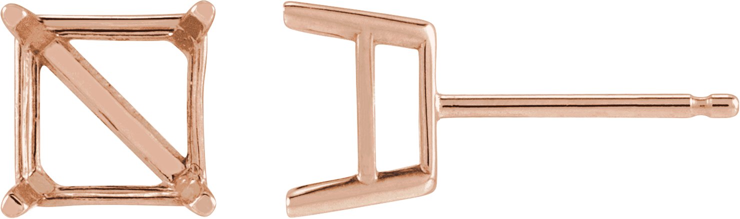 Solitaire Stud Earrings