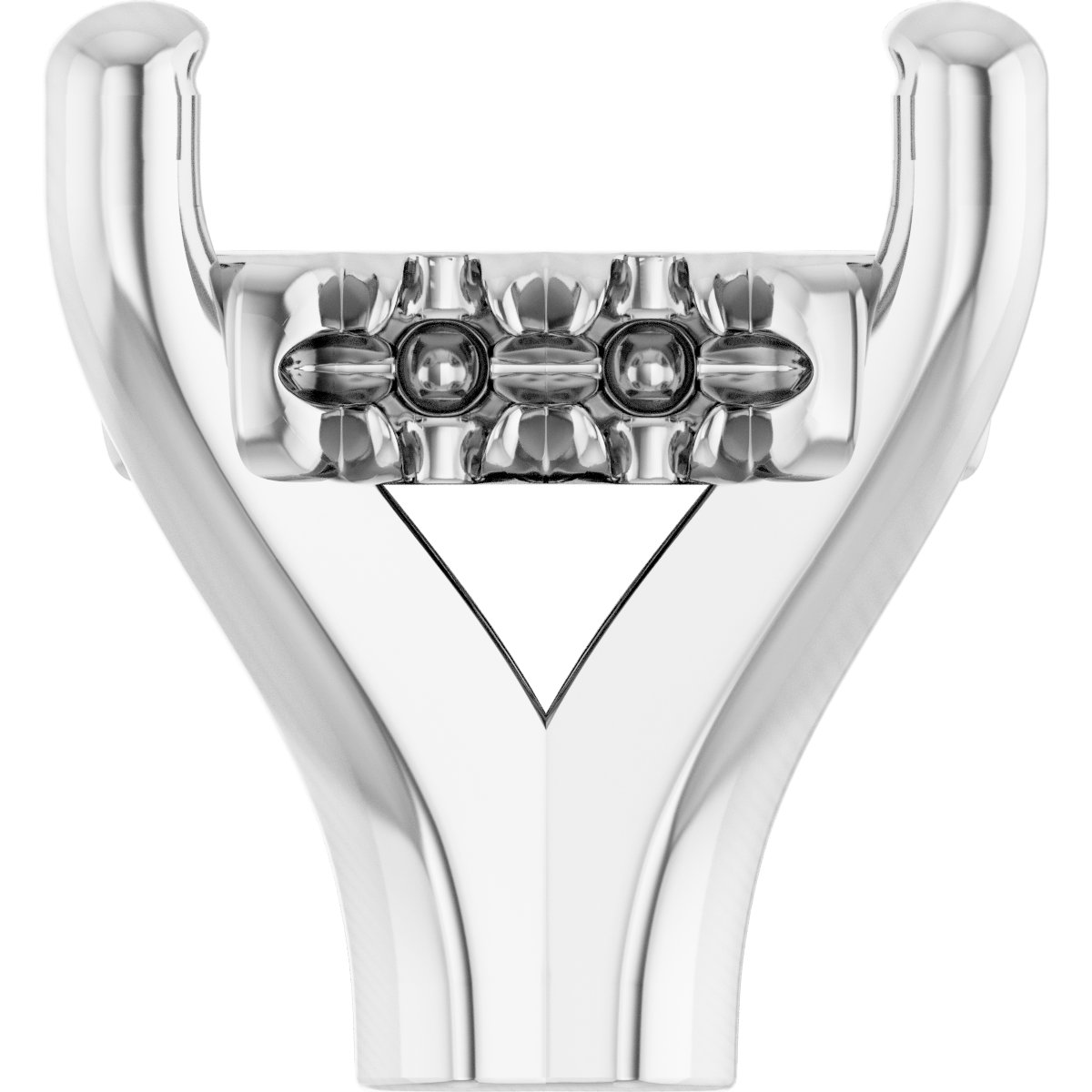 4-Prong Claw Hidden Halo-Style Shank Setting