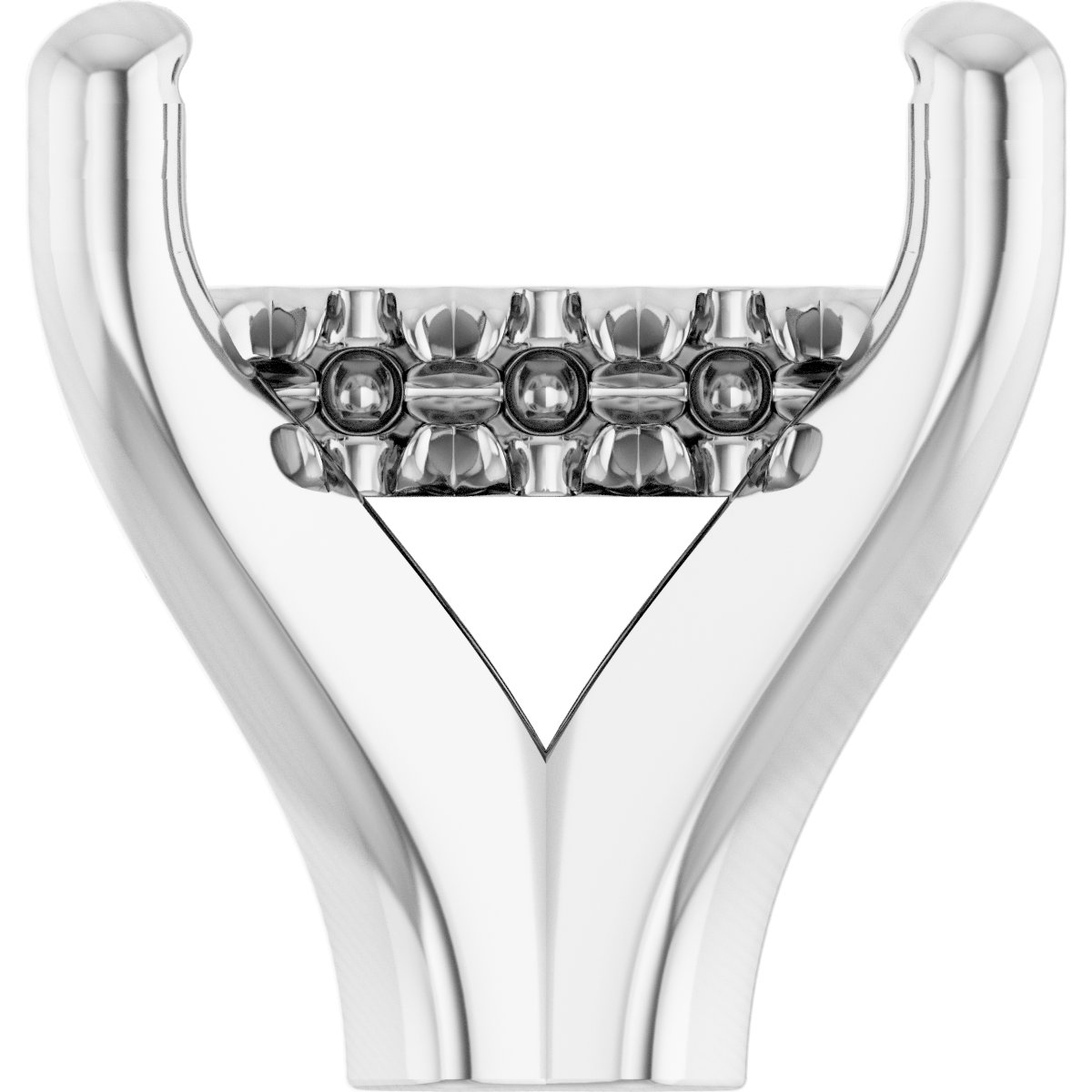 4-Prong Claw Hidden Halo-Style Shank Setting