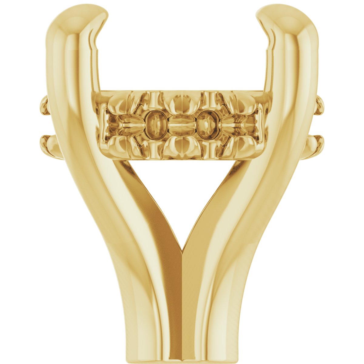 4-Prong Claw Hidden Halo-Style Shank Setting