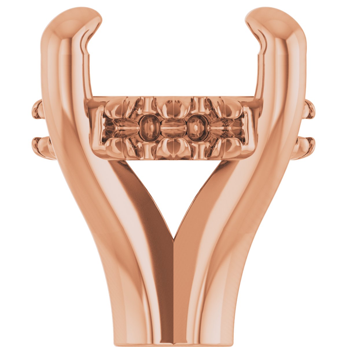 4-Prong Claw Hidden Halo-Style Shank Setting