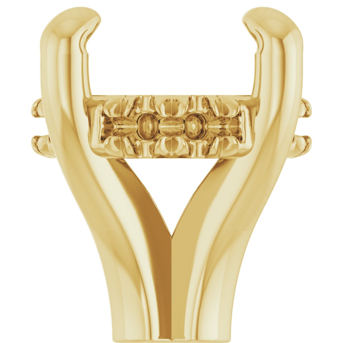 4-Prong Claw Hidden Halo-Style Shank Setting