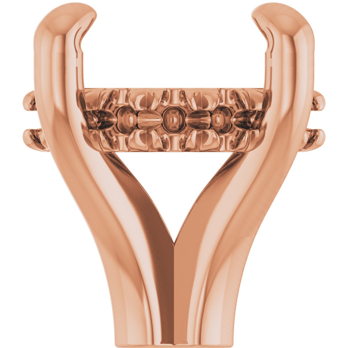 4-Prong Claw Hidden Halo-Style Shank Setting