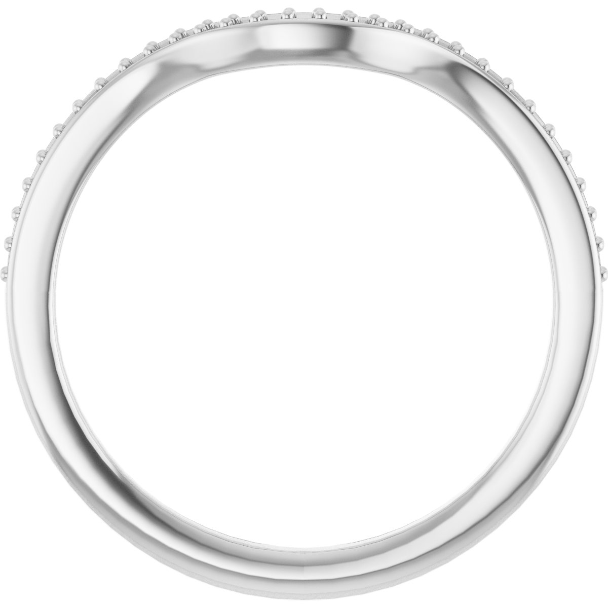 Band Mounting for 6x3 mm Marquise view 2