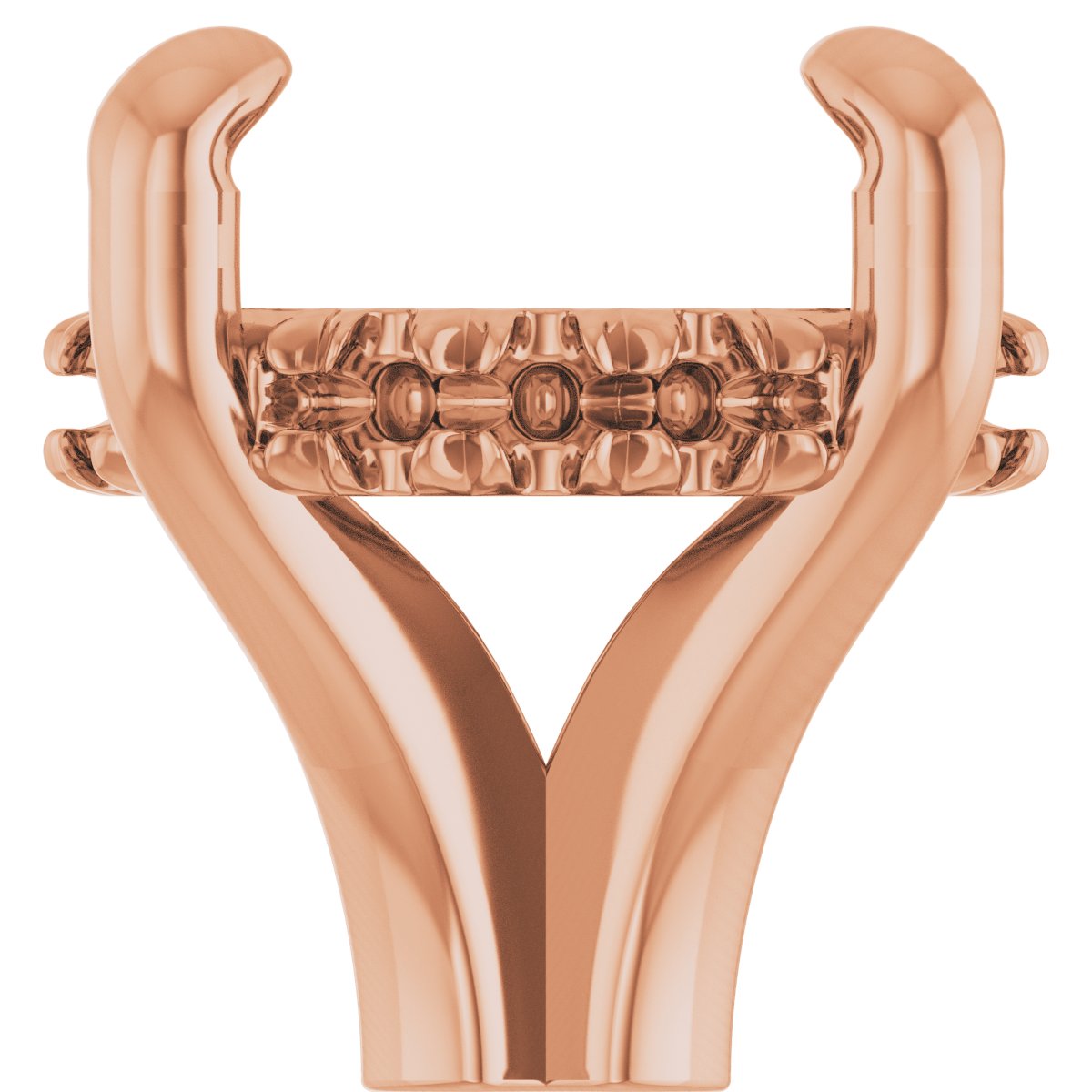 4-Prong Claw Hidden Halo-Style Shank Setting