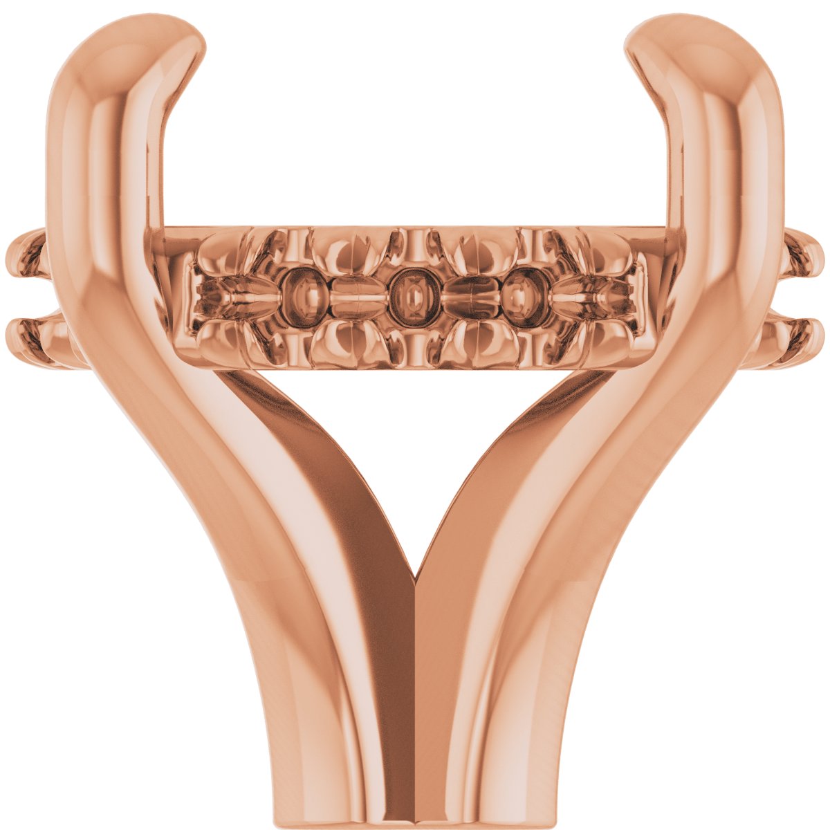 4-Prong Claw Hidden Halo-Style Shank Setting