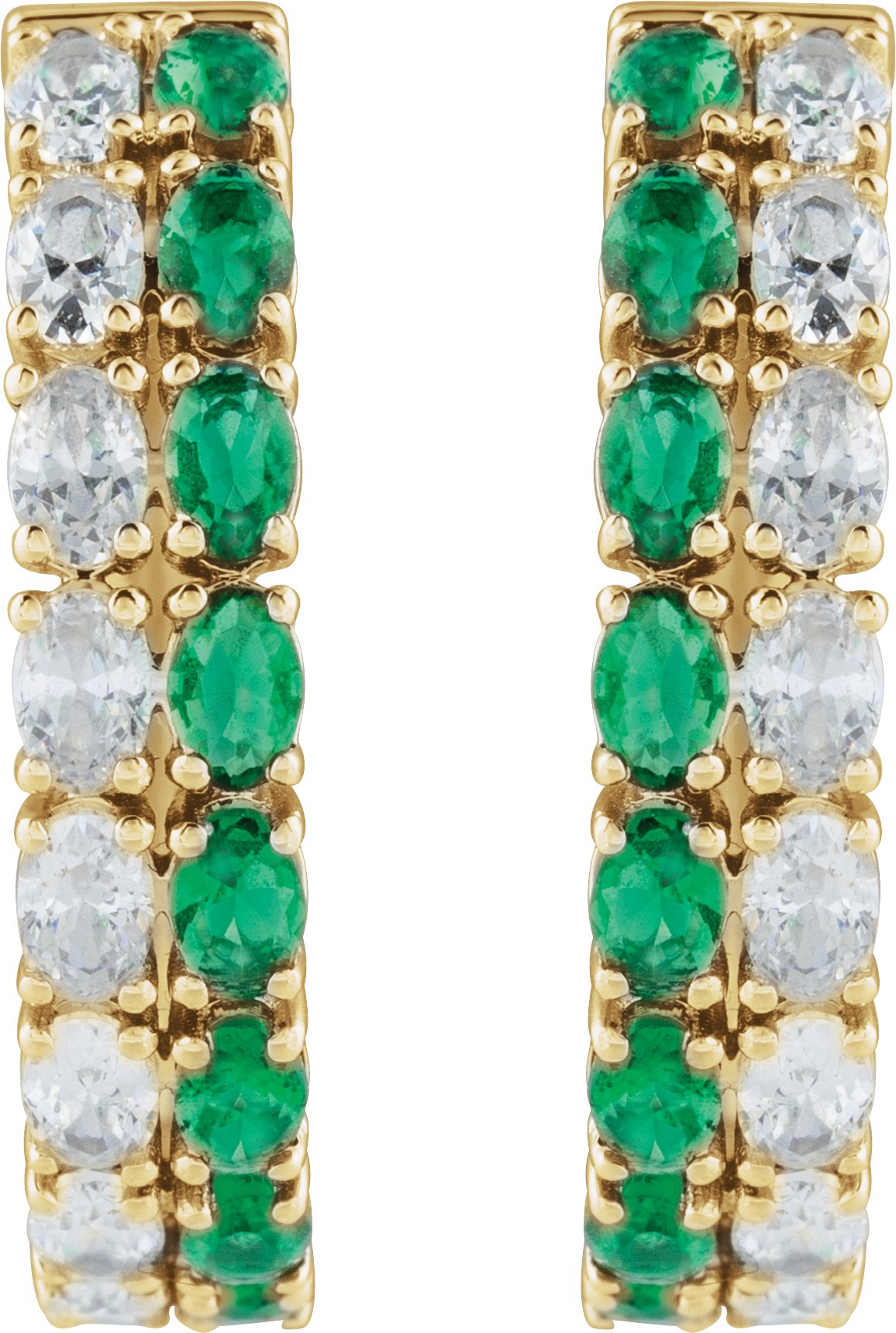 Alternative view of Accented Hoop Earrings