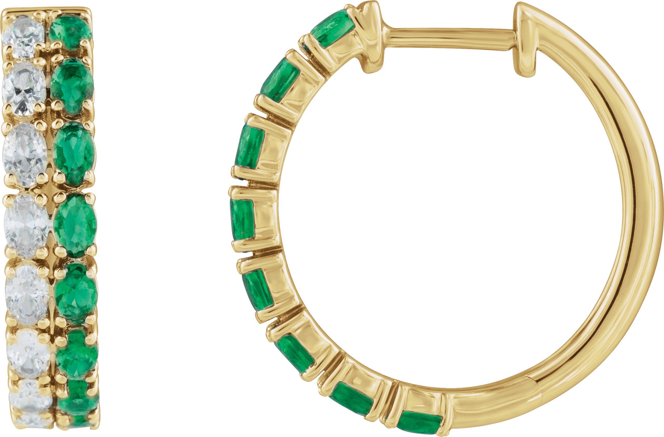 Accented Hoop Earrings
