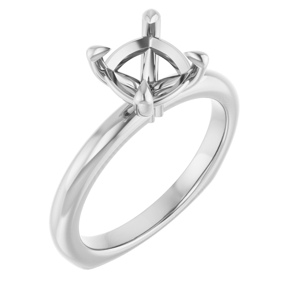 Claw-Prong Euro Shank Engagement Ring