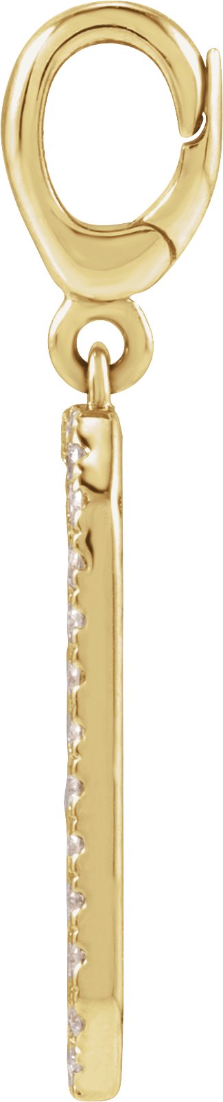 Alternative view of Engravable Accented Dog Tag Charm/Pendant