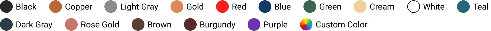Custom imprinting swatches