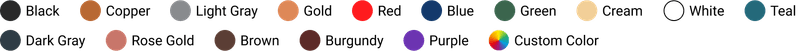 Displays Custom Imprinting Colors