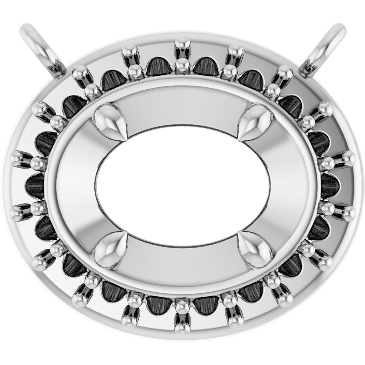 Halo-Style Necklace Center