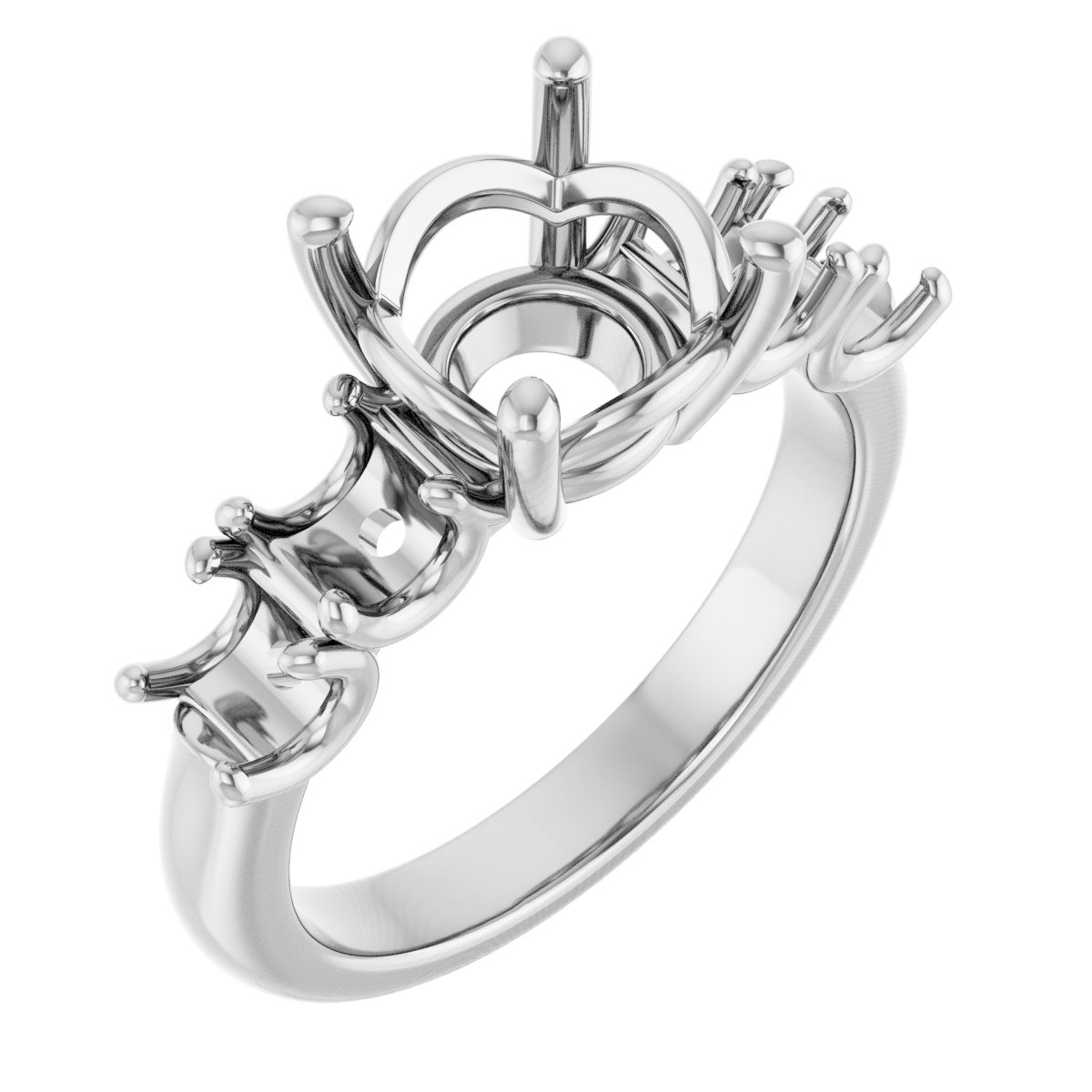 Accented Engagement Ring