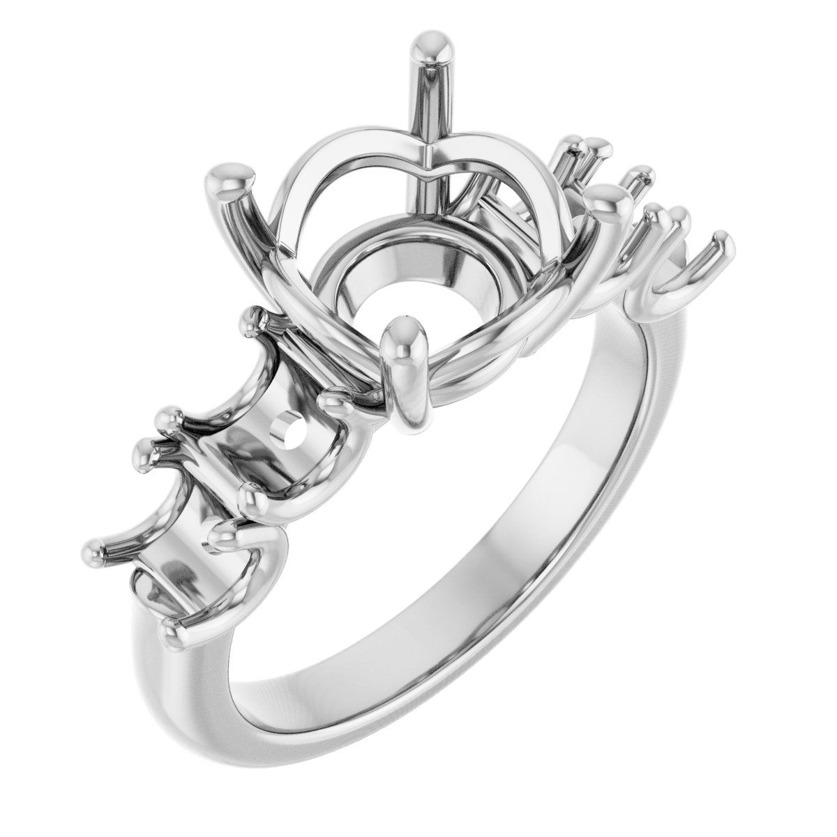 Accented Engagement Ring