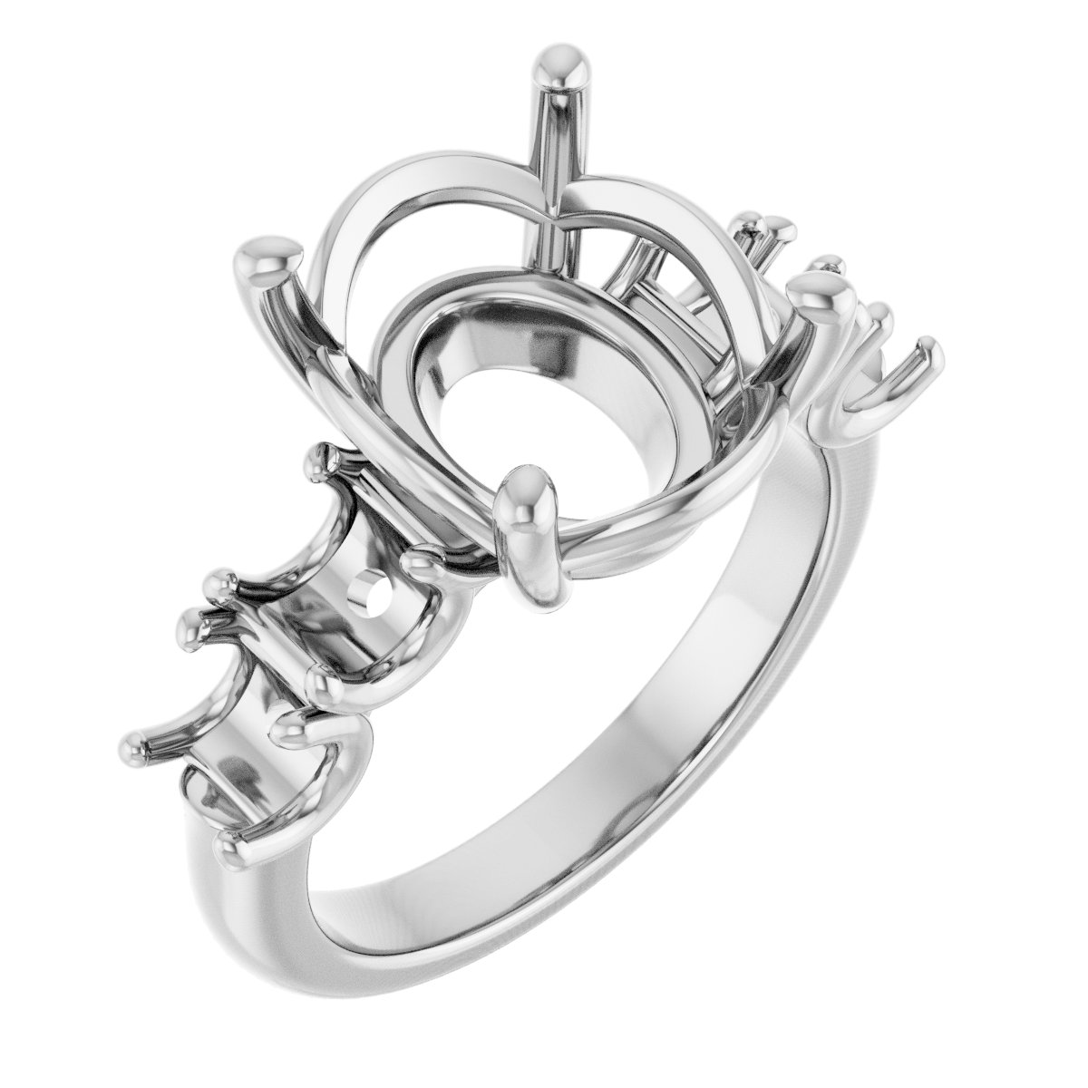 Accented Engagement Ring
