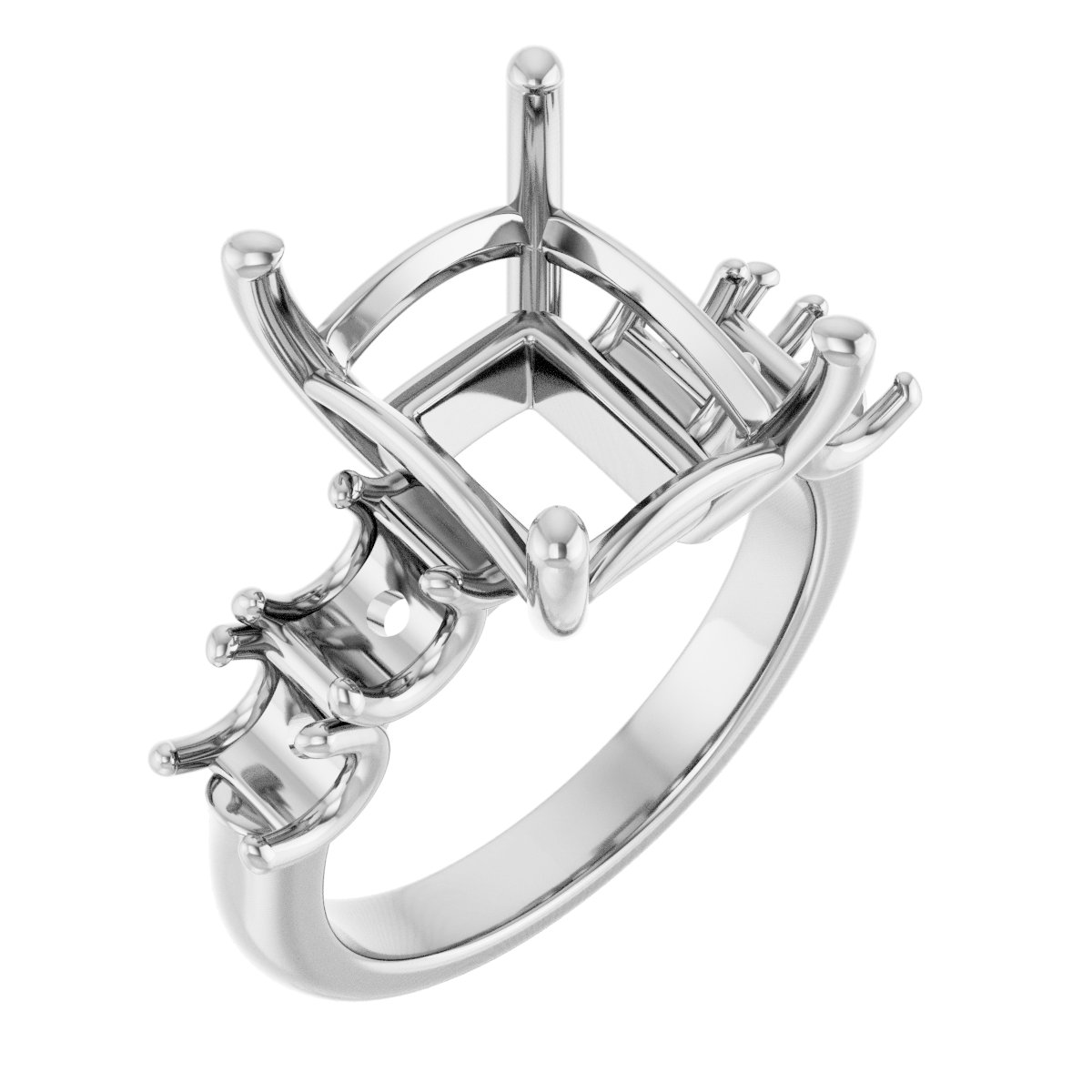 Accented Engagement Ring