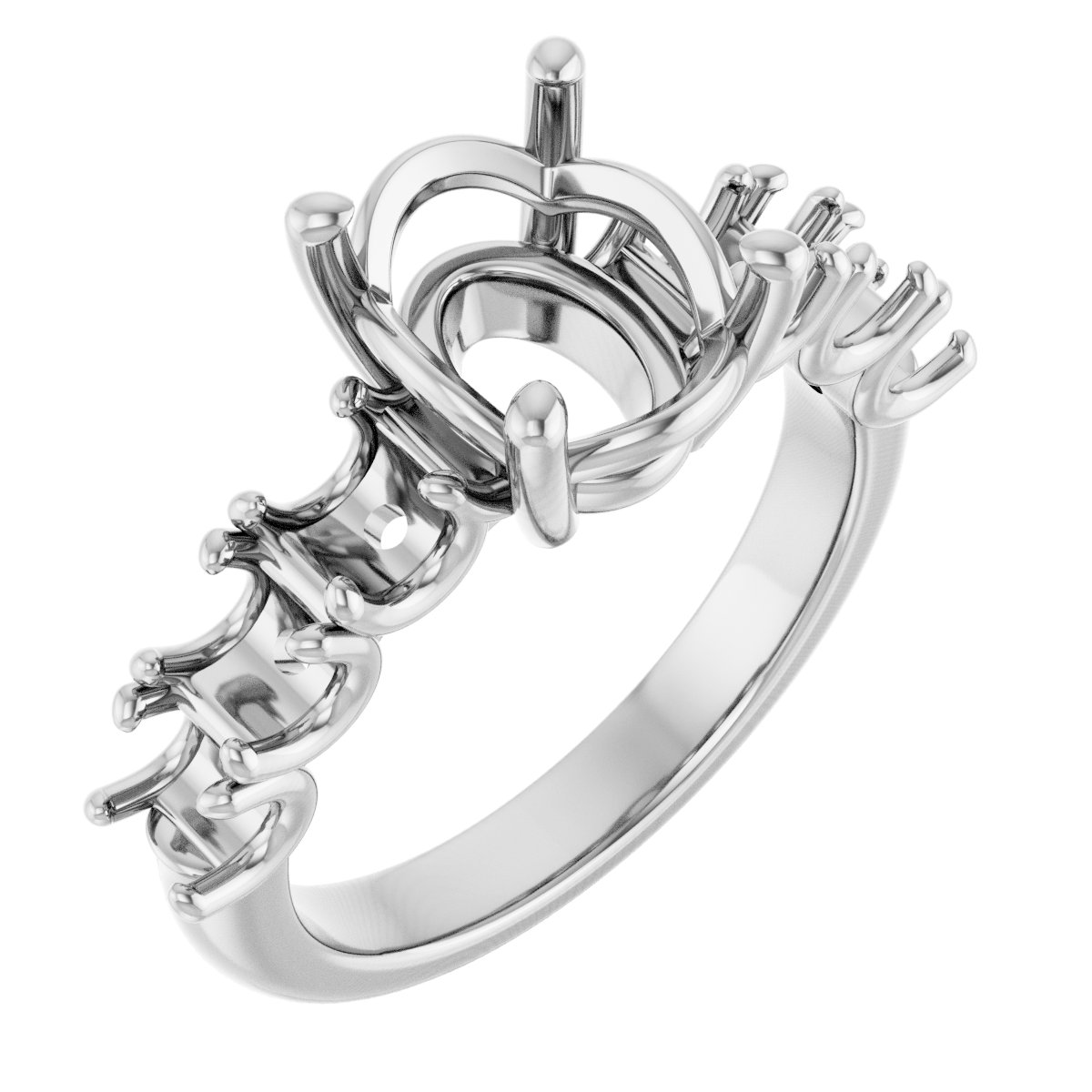 Accented Engagement Ring