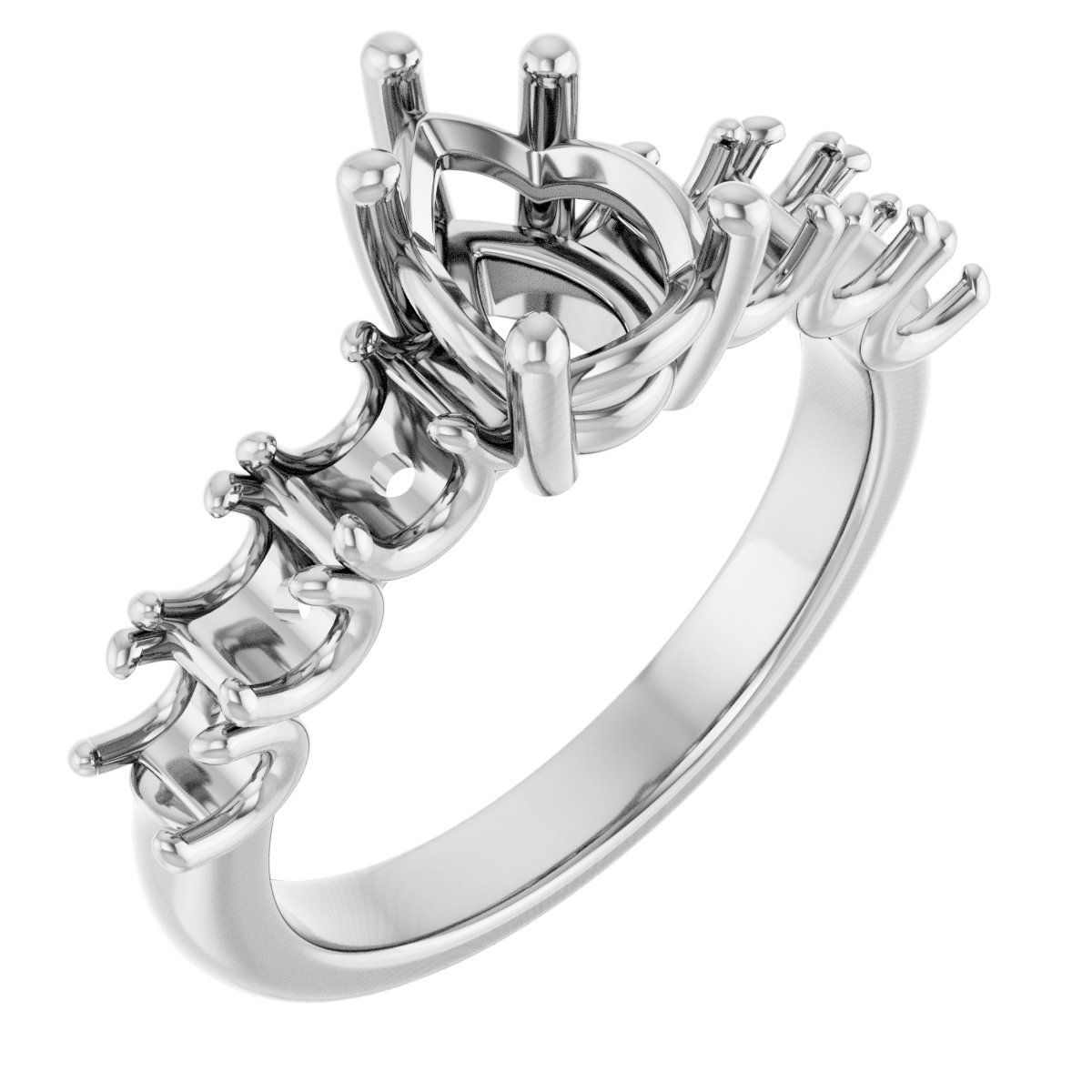 Accented Engagement Ring