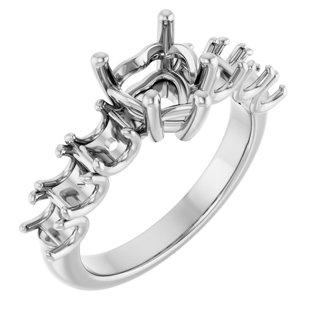 Accented Engagement Ring