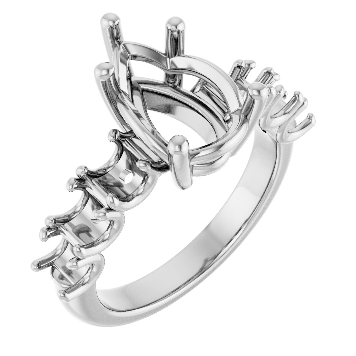 Accented Engagement Ring