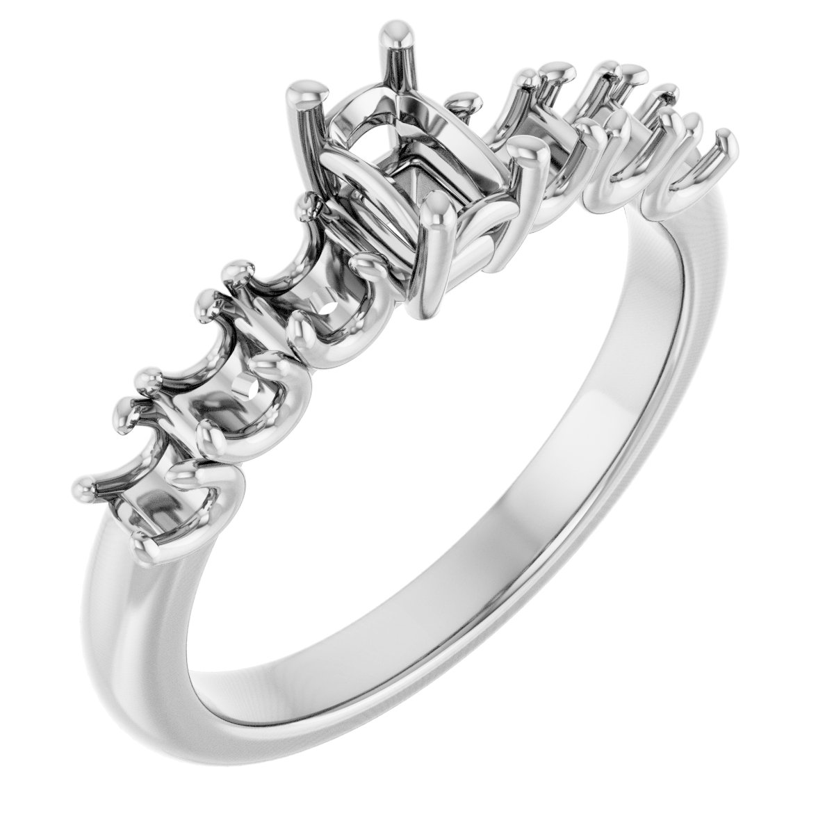 Accented Engagement Ring