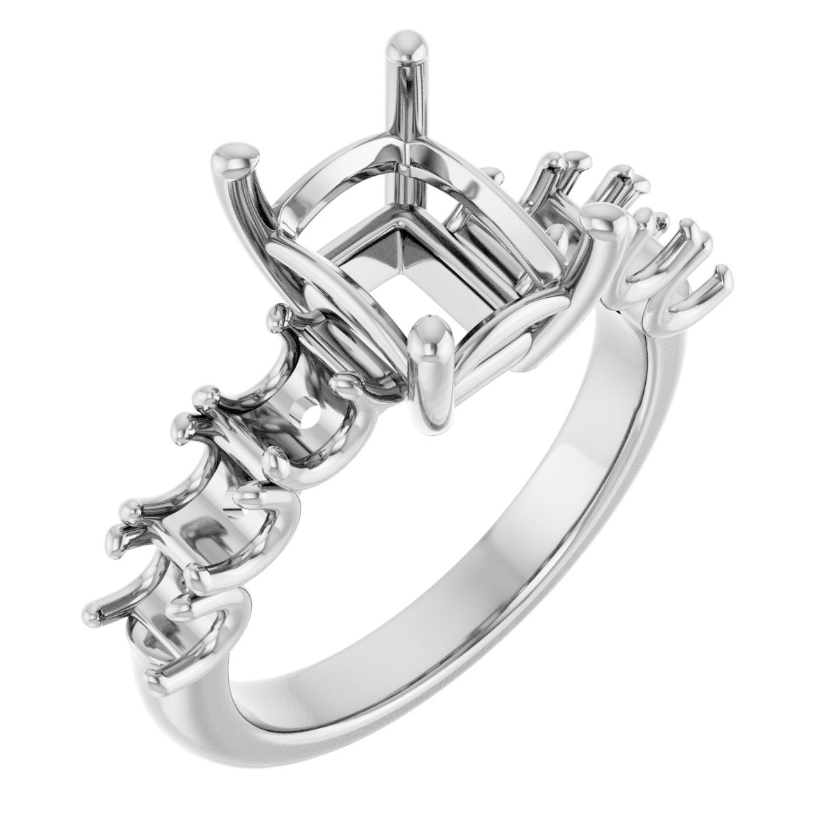 Accented Engagement Ring