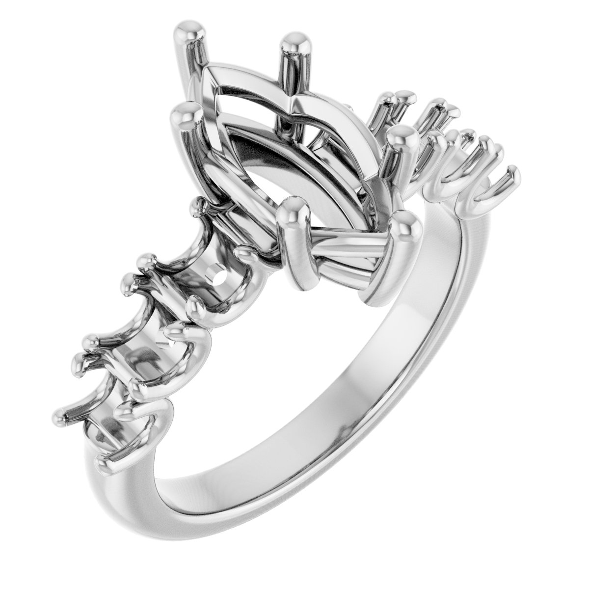 Accented Engagement Ring