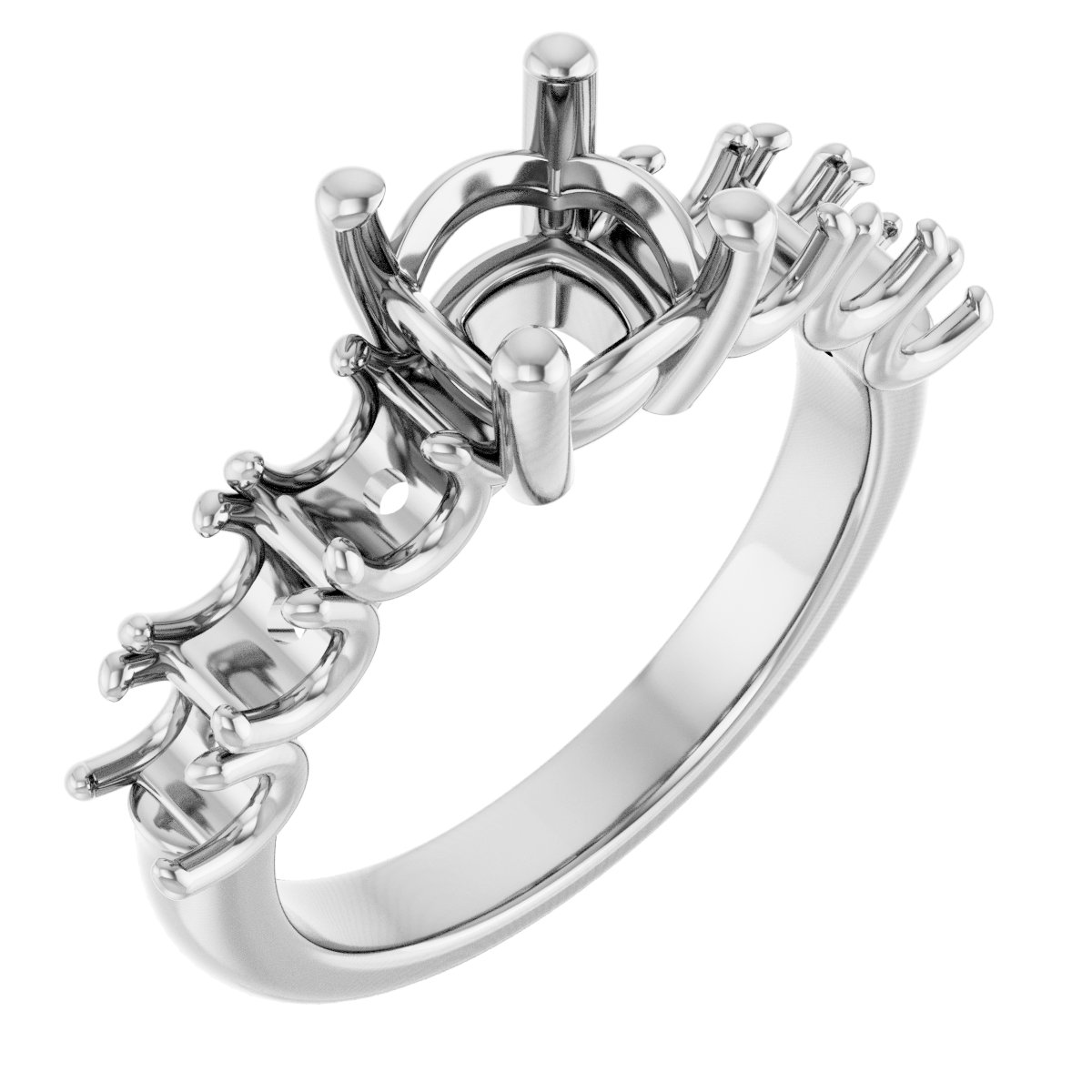 Accented Engagement Ring