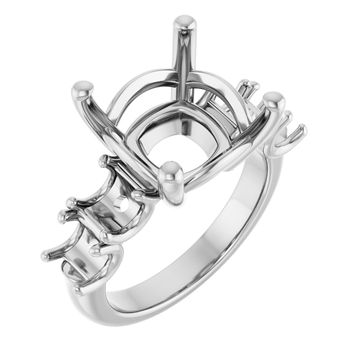 Accented Engagement Ring