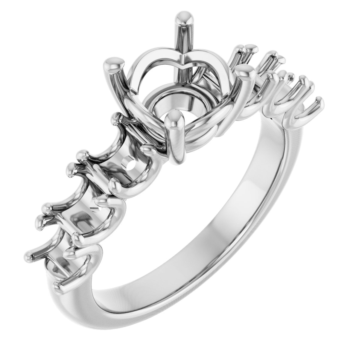 Accented Engagement Ring