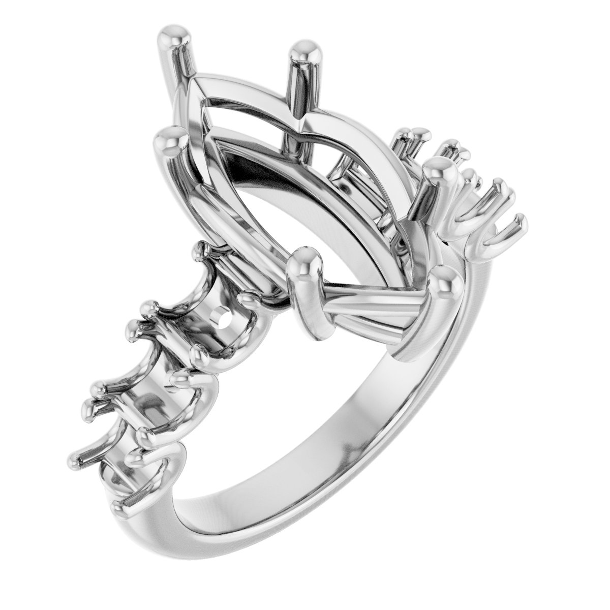 Accented Engagement Ring