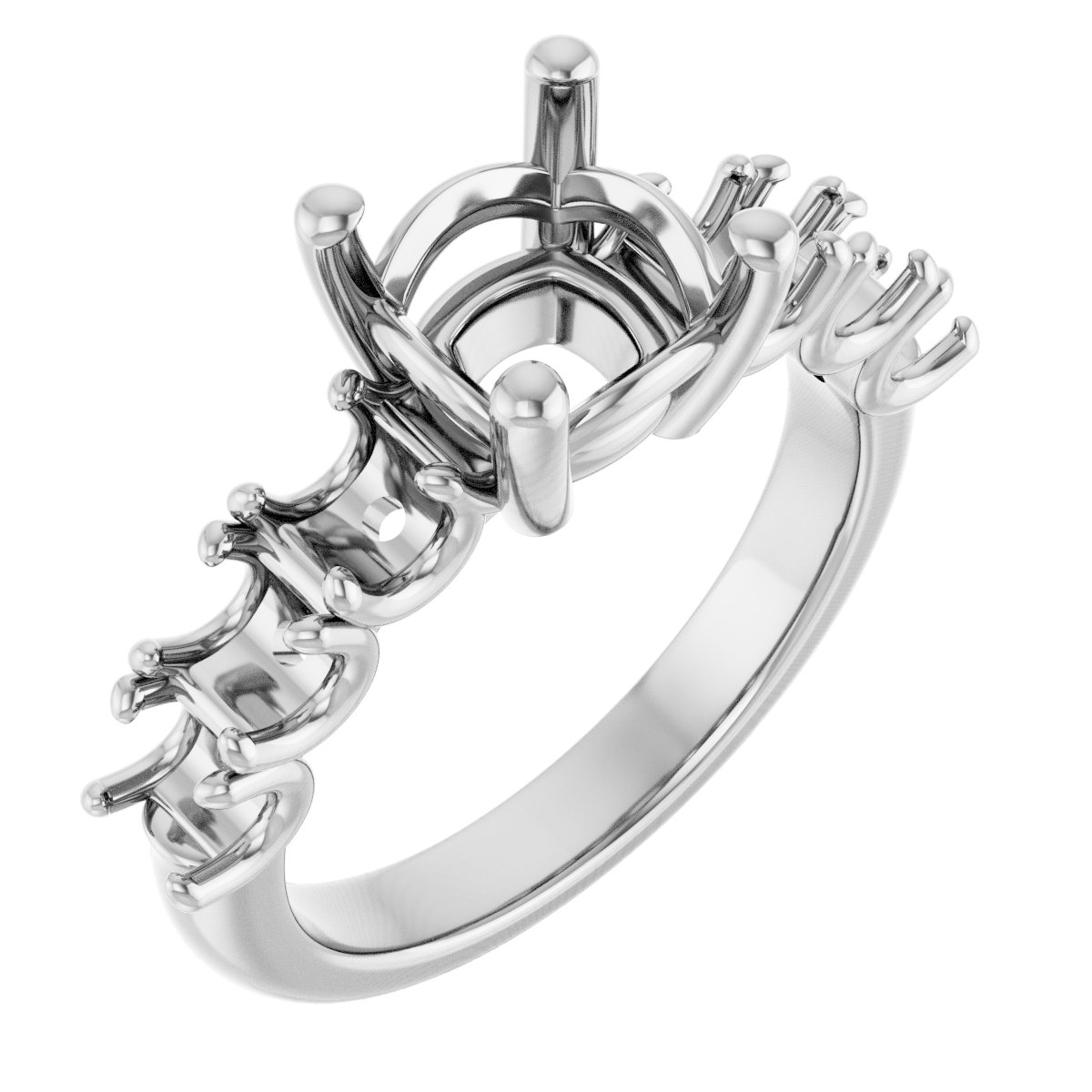 Accented Engagement Ring