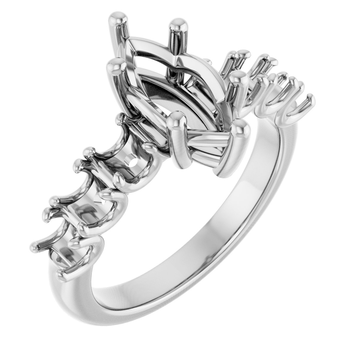 Accented Engagement Ring