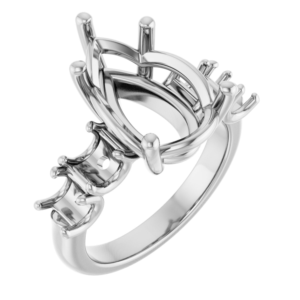 Accented Engagement Ring