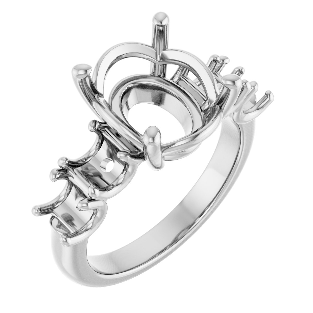 Accented Engagement Ring