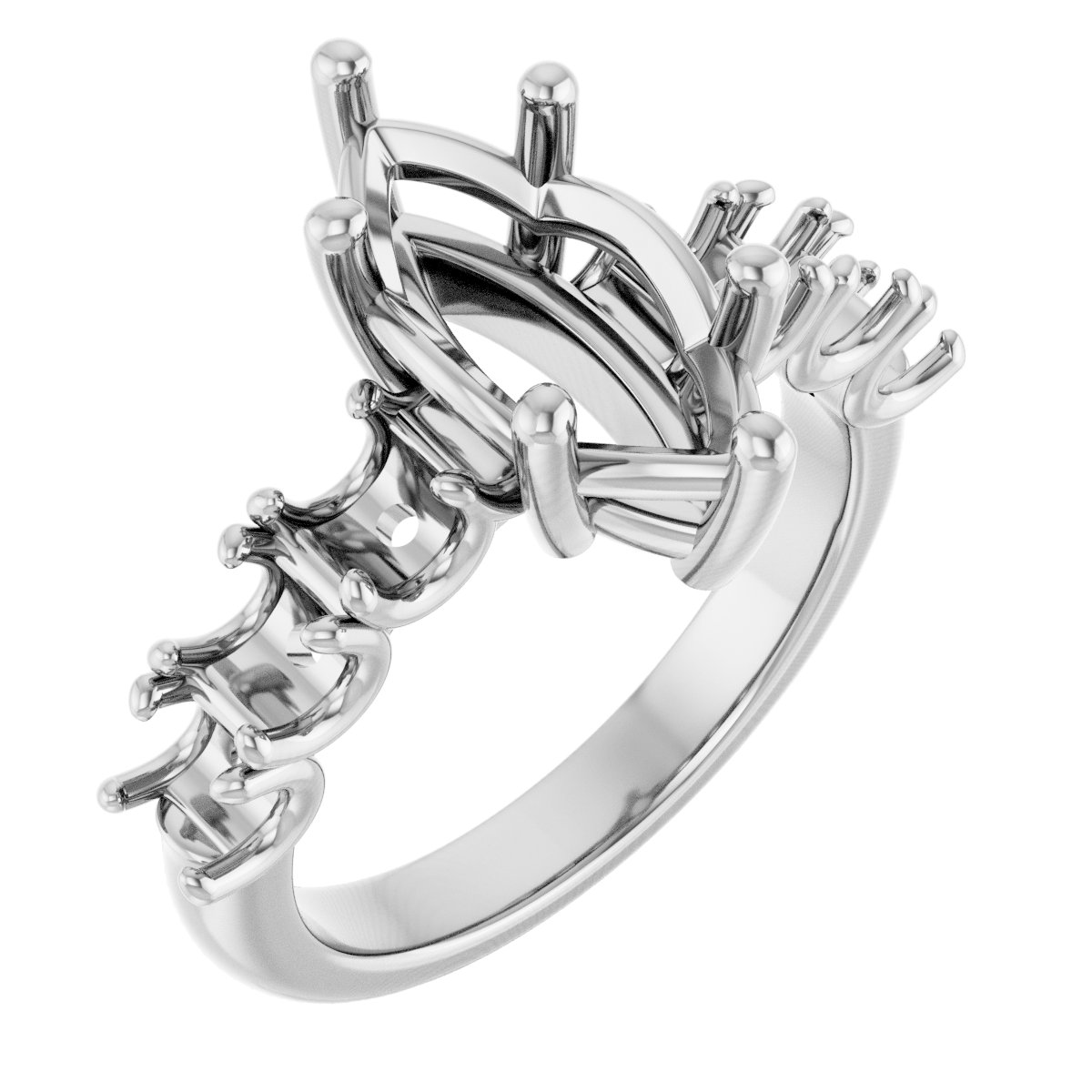 Accented Engagement Ring
