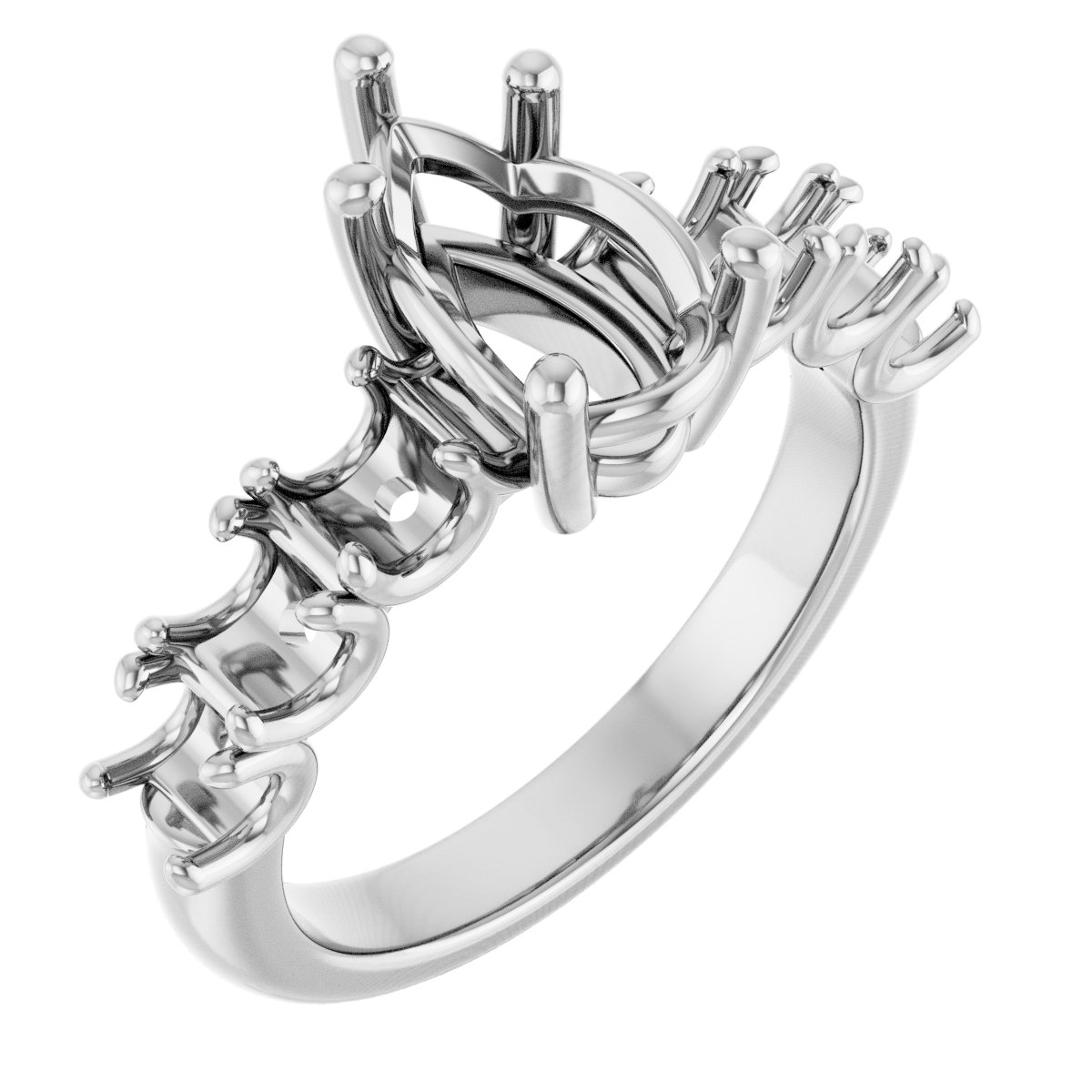Accented Engagement Ring
