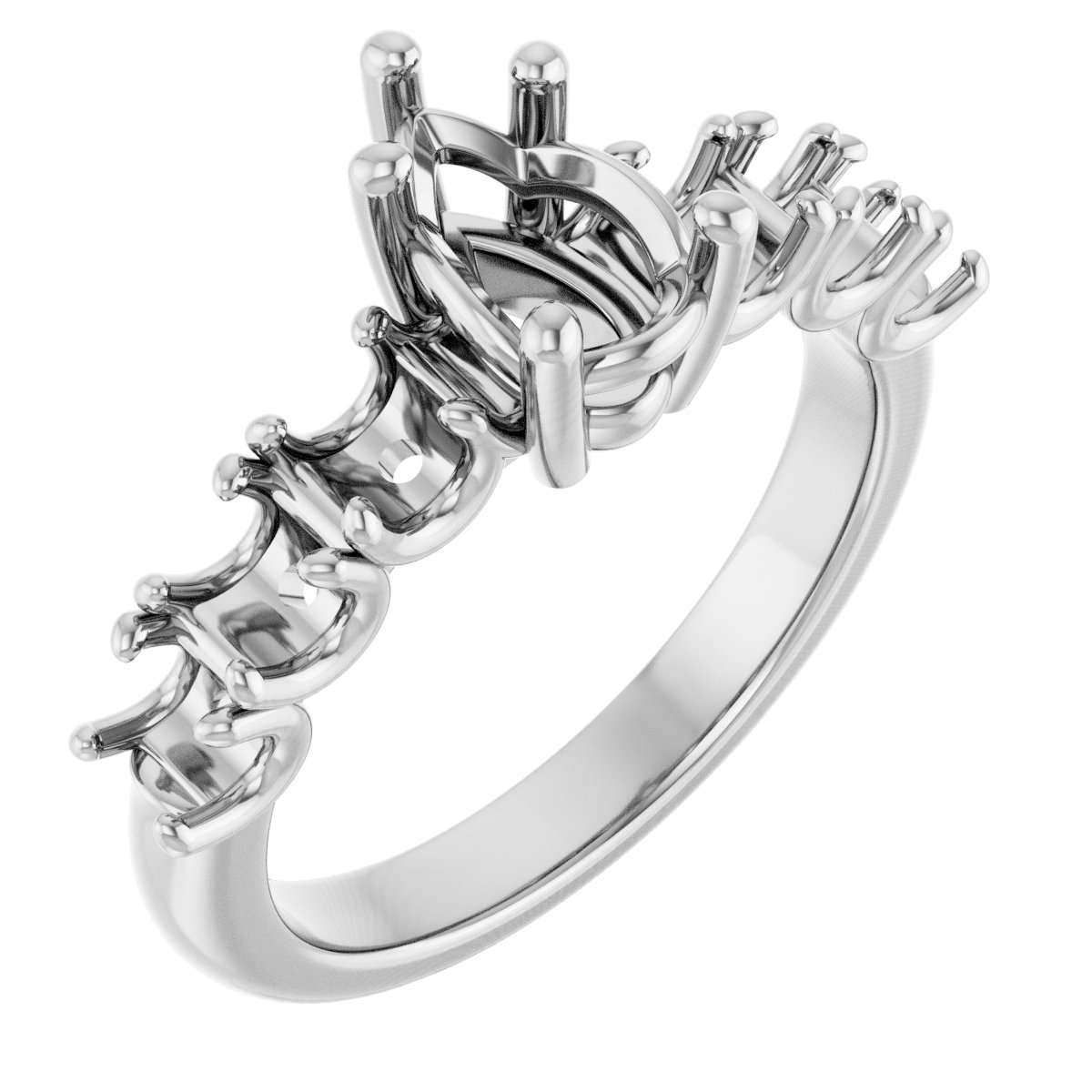 Accented Engagement Ring