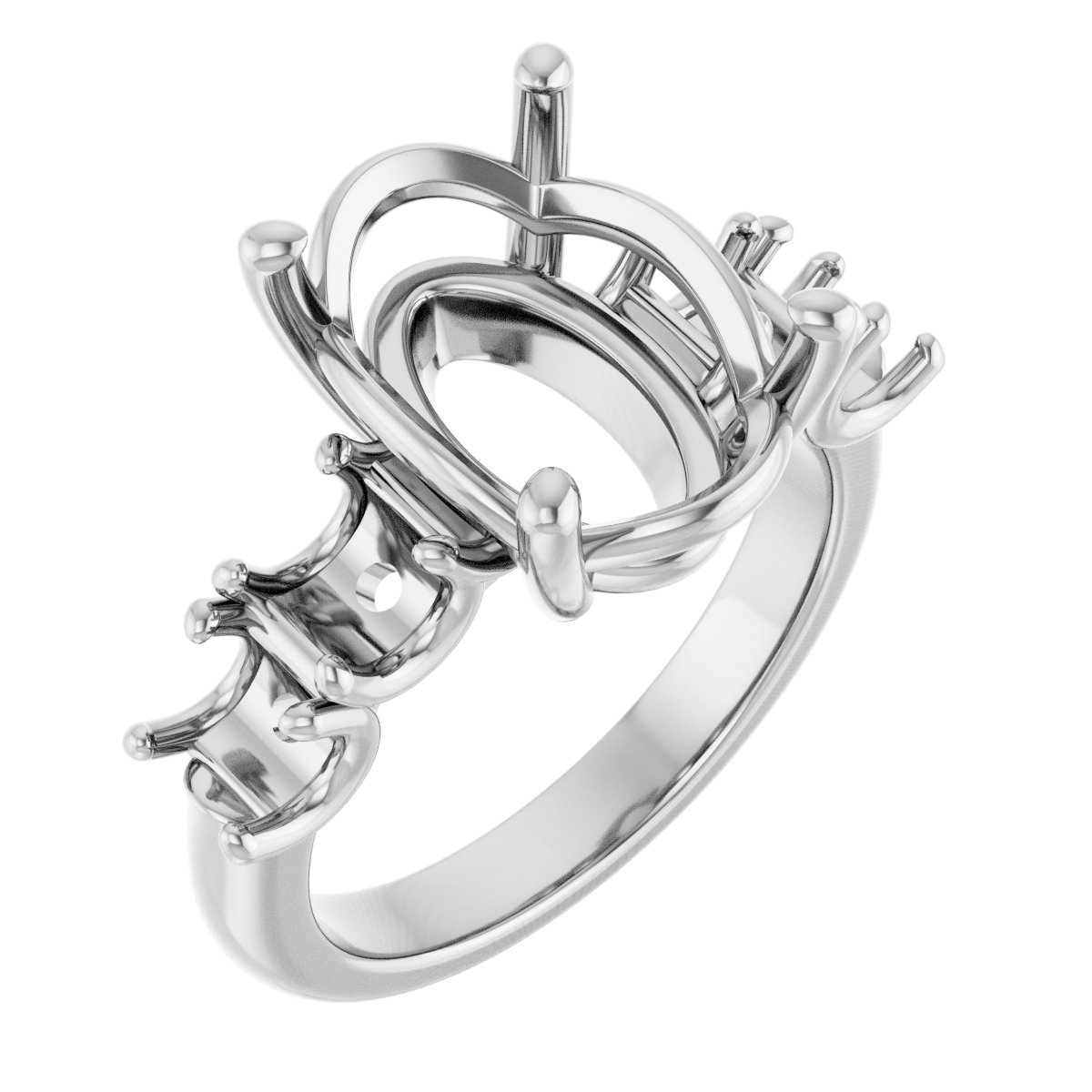 Accented Engagement Ring