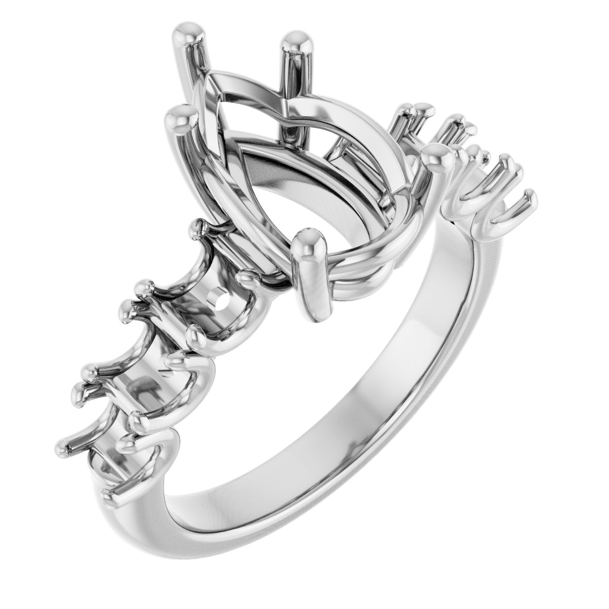 Accented Engagement Ring
