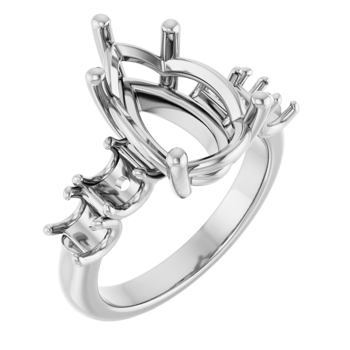 Accented Engagement Ring