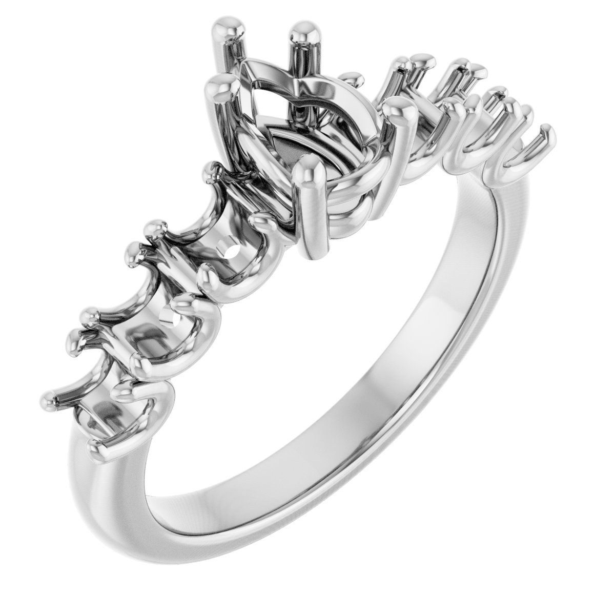 Accented Engagement Ring