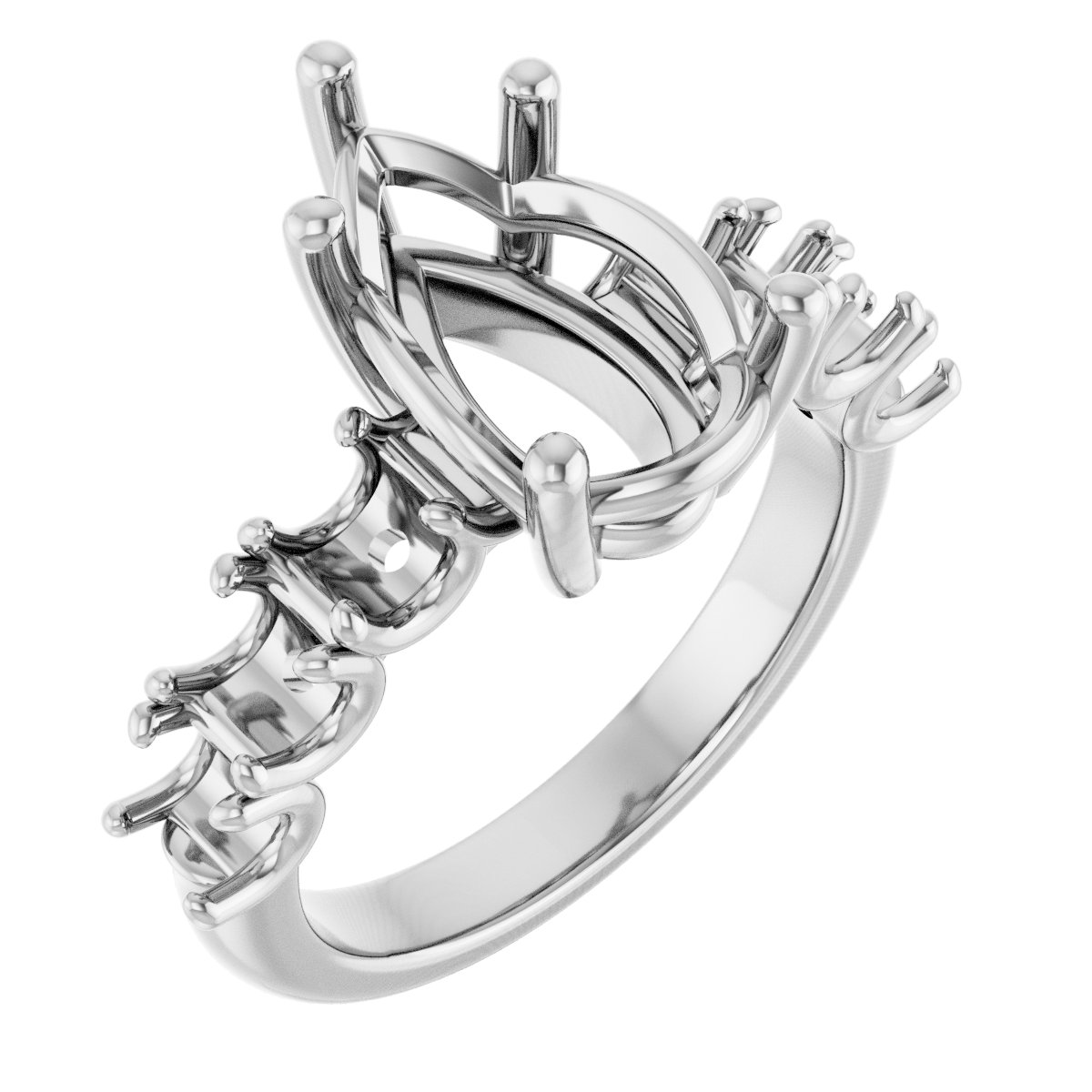 Accented Engagement Ring