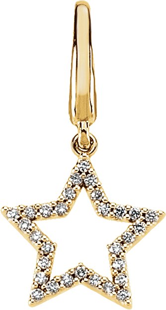 Accented Star Charm/Pendant